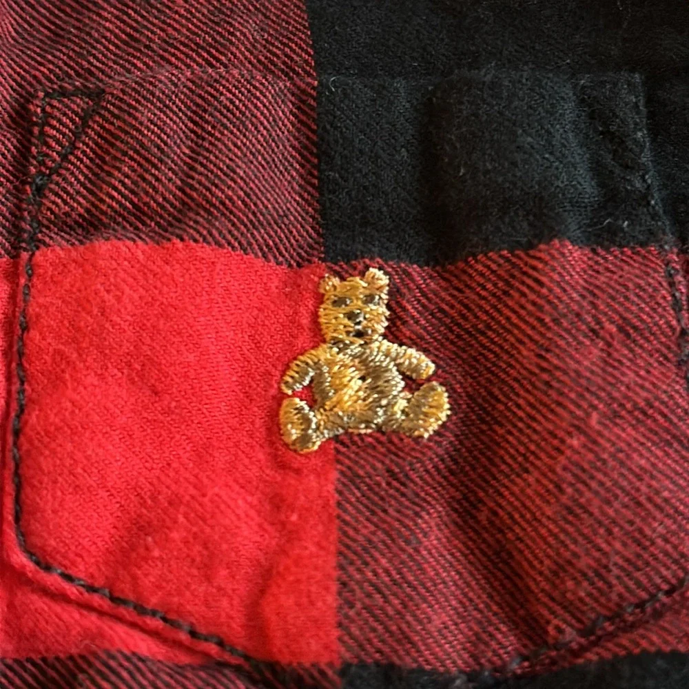 Red and Black Flannel Bodysuit 3-6M BABY GAP BUFFALO PLAID FLANNEL SHIRT